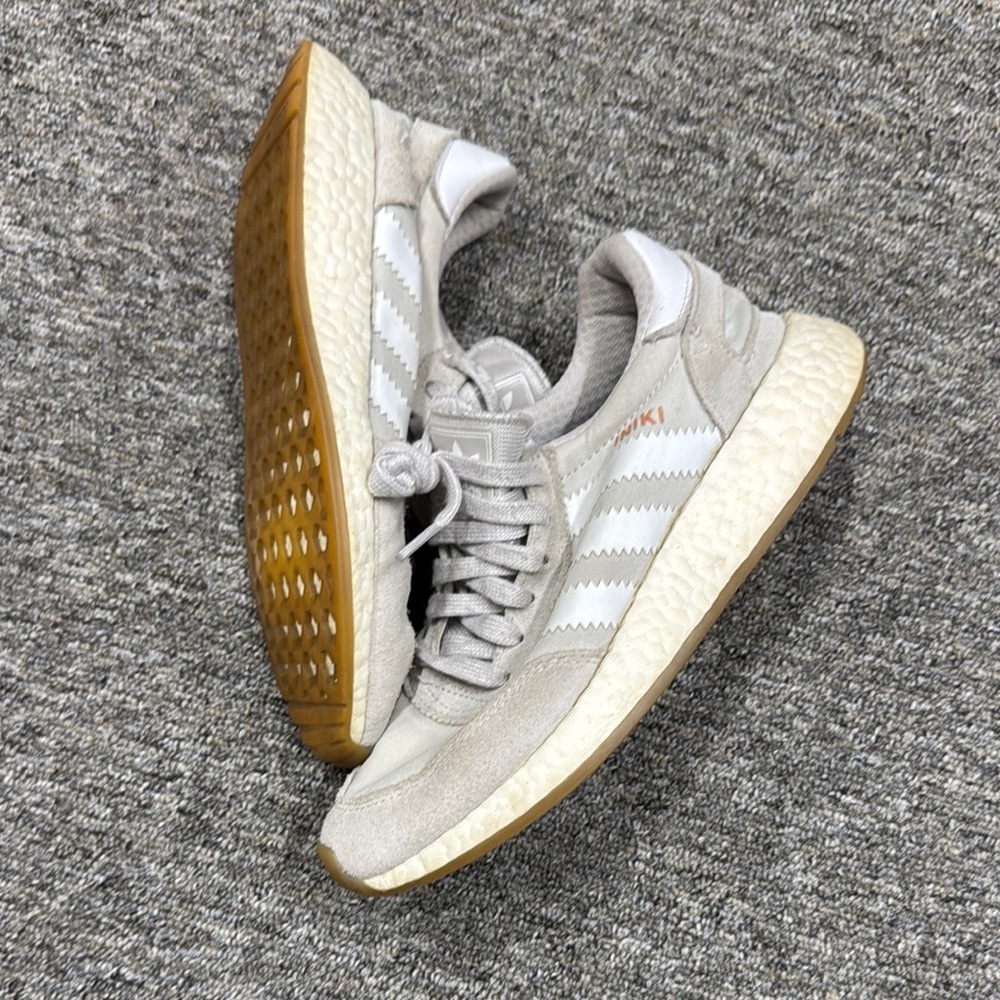 Adidas Gray and White Sneakers